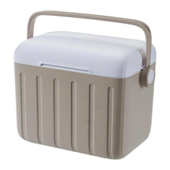 Nevera portátil versátil con retención de hielo para barbacoas, deportes comerciales Café con crema
