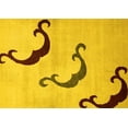 thumbnail image 1 of Ahgly Company Indoor Rectangle Abstract Yellow Modern Area Rugs, 3' x 5', 1 of 4