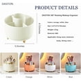 thumbnail image 6 of DASITON Large Capacity Makeup Brush Holder,360 °   Rotating Makeup Organizer,5 Slot Makeup Brushes Cup,for Vanity Decor,Bathroom Countertops,Desk Storage Container,Cosmetic Display cases(Black), 6 of 10