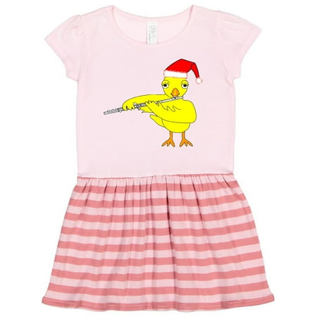 

Inktastic Santa Cap Flute Chick Gift Toddler Girl Dress