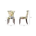 thumbnail image 6 of Paradise Upholstered Accent Chair Off White Floral Fabric, 6 of 7