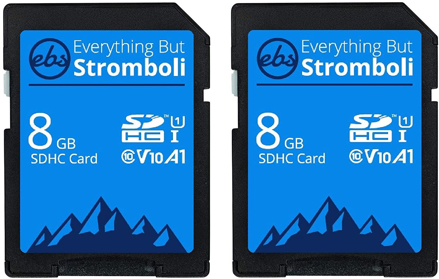 Everything But Stromboli 8GB SD Card (2 Pack) Speed Class 10 UHS1 U1