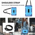 thumbnail image 4 of Shockproof Case for Samsung Tab A7 Lite 8.7 T220 T225, Military Grade Protection Rotating Stand Hand Strap Shoulder Strap Kids Friendly Bumper Rugged Case for Galaxy Tab A7 Lite 8.7",Blue, 4 of 8