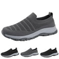 thumbnail image 6 of Sngxgn Men's Walking Shoes Sneakers Lightweight Workout Slip-on Shoes(Black,40), 6 of 8
