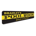 thumbnail image 3 of Pool Room Novelty Sign, Metal Wall Decor - 4x18 inches, 3 of 4