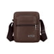 thumbnail image 2 of Mochila de Hombro Multicapa para Hombre, Bolso Cruzado de Viaje de Negocios, Bolso de Mano de Gran Capacidad, Piel Sintética, Correa Ajustable, Color Café/Marrón, 2 of 6
