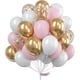 thumbnail image 1 of Pink and Gold Balloons, 60 pcs Pink Balloons, Metallic Balloons, Gold Confetti Balloons, White Balloons, Party Balloons, Latex Balloons, 1 of 4