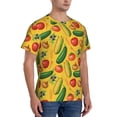 thumbnail image 5 of Rocae Colorful Vegetables for Men's Moisture-Wicking Crew Tee - T-Shirt for Sports, Outdoor Activities, and Casual WearLarge, 5 of 9
