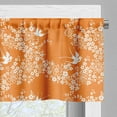 thumbnail image 3 of Ambesonne Orange Valance Pack of 2, Japanese Tree Birds Art, 54"X12", Marigold White, 3 of 5
