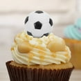 thumbnail image 2 of 12 Pcs Football Cake Decoration Soccer Ball Football Cupcake Toppers Party Cupcake Decoration, 2 of 6
