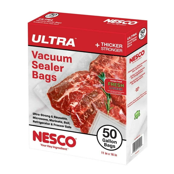 ULTRA Gallon-Sized Vacuum Sealer Bags, 50 ct,
