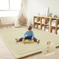 thumbnail image 3 of Loartee Baby Play Mat for Floor - 59" x 59" Non-Slip Coral Velvet Memory Foam Nursery Crawling 1.18" Thick Rug for Babies, Toddlers, Infants, Kids, Beige, 3 of 5