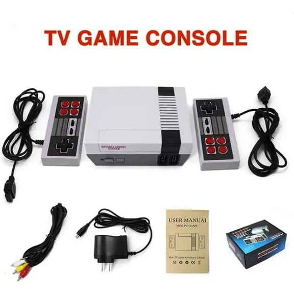 Retro Controllers with 620 Built-in Classic Plays, 8-Bit Video Play System for Adults and Kids, Includes 2 Controllers - Rediscover the Joy of Retro Playing