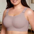thumbnail image 2 of Koadzawe Women’s Plus Size Seamless Wireless Bra Full Coverage Comfort Bralette with Wide Straps and Breathable Perforated Details for Everyday Wear and Light Support Light Pink M, 2 of 4