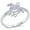 White, variant on Simulated Blue Opal Sea Turtle Simple Ring Sterling Silver Size 10