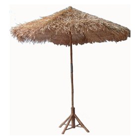 Mainstays 8 Thatch Patio Tiki Umbrella Walmart Com Walmart Com