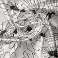 thumbnail image 7 of Ambesonne Flower Valance & Curtain, Abstract Outline Petals Art, 55"x45", Ivory and Charcoal Grey, 7 of 7