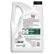 Castrol GTX Ultraclean 0W-20 Synthetic Blend Motor Oil, 5 Quarts