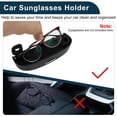 thumbnail image 4 of Estuche para gafas de sol de automóvil Unique Bargains para Toyota Yaris Cross 2020-2024, soporte para gafas de sol, caja de almacenamiento, plástico ABS negro, 1 juego, 4 of 7
