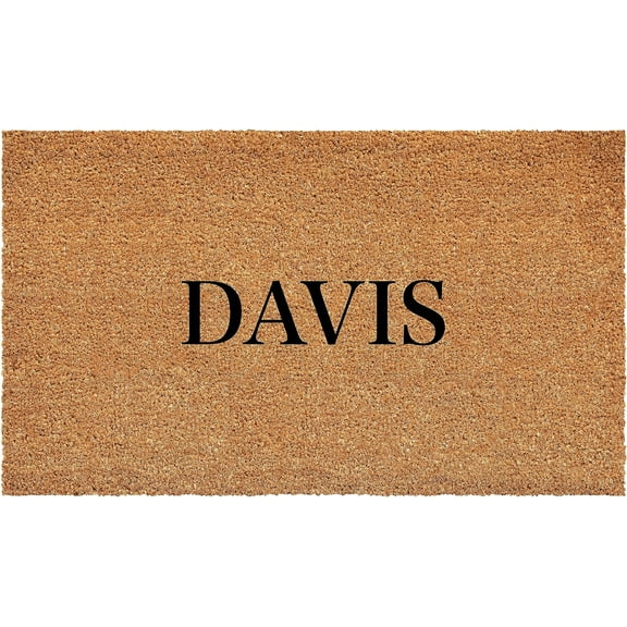 Calloway Mills 111251729 Bold Davis Personalized Doormat 17" x 29"