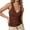 Coffee, variant on Women's V Neck Slim Fit Ribbed Knit Camisole Tops Sleeveless Shirt For Layering And Casual Wear Fashion Tops Women 2x Tops for Women plus Size Sheer Top Women