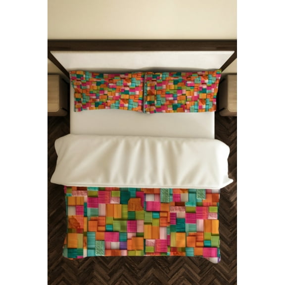 Colorful Quilted Throw Blanket - Cozy Decor for Home  Gifts