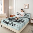 thumbnail image 3 of Erosebridal Kids Happy Camping RV Car Full Size Sheets 4-Piece,Vintage Rustic Cottage Bed Sheets For Boys Girls Teens, 3 of 5