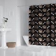 thumbnail image 2 of Paw Prints and Bones Shower Curtain 84"x72" ,Bathroom Decorative Shower Curtains Set with 12 Hooks,Modern Waterproof Washable Shower Curtain, 2 of 6