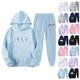 thumbnail image 4 of Sudadera con capucha y pantalones deportivos para hombre y mujer, con estampado de álbum Midnight Swift, de Taylor The Eras Tour, conjunto de 2 piezas, 4 of 5