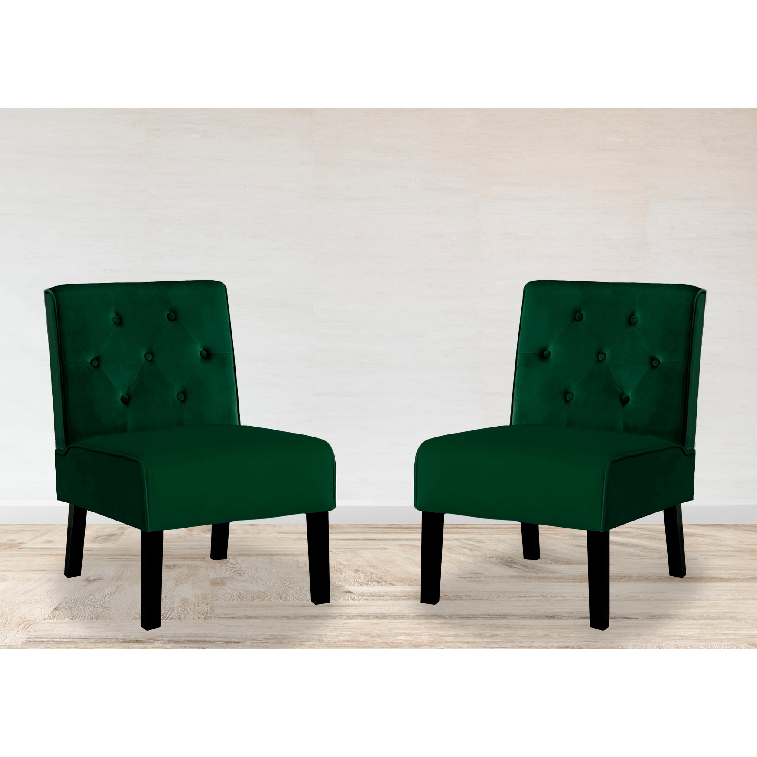 Frankly 21'' Wide Tufted Velvet Slipper Chair&nbsp;(Set of 2)
