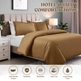 thumbnail image 2 of Superior Cotton Blend 600 Thread Count Duvet Cover Set, Twin, Taupe, 2 of 5
