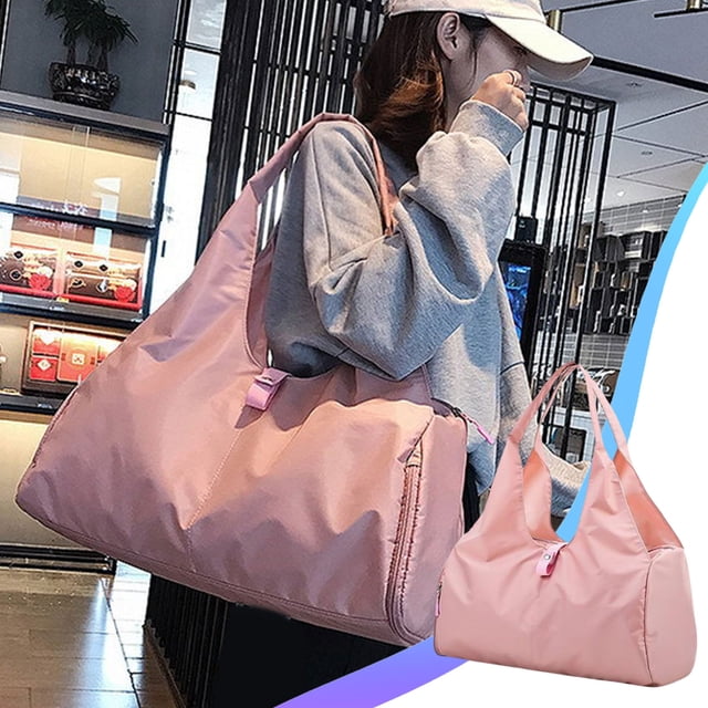 Chmadoxn Organisateurs et Rangement de Garde-Robe, Organisation et Rangement, Bacs de Rangement, Sac de Mise en Forme à Séparation Sec/humide Grande Capacité Sac de Voyage Portable Peut Être Fixé à un Chariot Sac de Cabine Sac à Main en Nylon