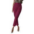thumbnail image 2 of Bovemsi Women's Casual Pants Womens Comfy Cropped Work With Pockets Suit for Travel, 2 of 5