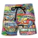 thumbnail image 1 of Pantalones cortos de tablero para hombre, Shorts de baño con cordón, forro de malla, cinturilla elástica, estampado de coche, secado rápido, informales, todos los días Fivean unisex, 1 of 1