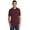 Athletic Maroon, variant on Mens Short Sleeve Jersey Knit Polo Shirts, Golf Shirt (Black-Extra Small)