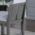 thumbnail image 5 of Graham Set of 2 Gray Finish Upholstered Seat Counter Height Chair, 5 of 6