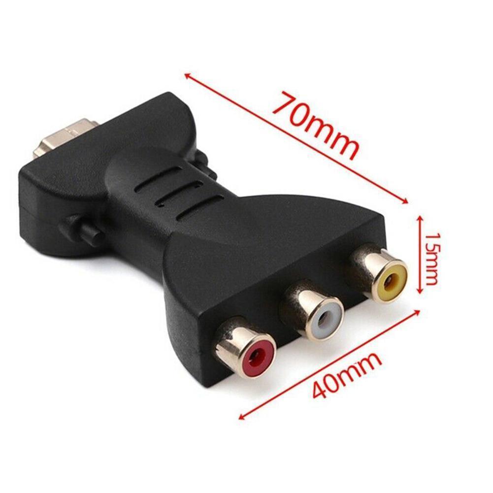 HDMI to AV converter Mini RCA Composite AV to HDMI Video Audio Converter Adapter Supporting PAL/NTSC with USB Charge Cable for PC Laptop PS3 TV STB VHS VCR Camera DVD - image 3 of 9