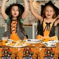 thumbnail image 4 of ChicYu Halloween Party Tablecloth Spooky Festive Table Cover Halloween Table Decor Halloween Dining Table Cloth Cute Table Cover Holiday Party Table Decoration(137x274cm), 4 of 5