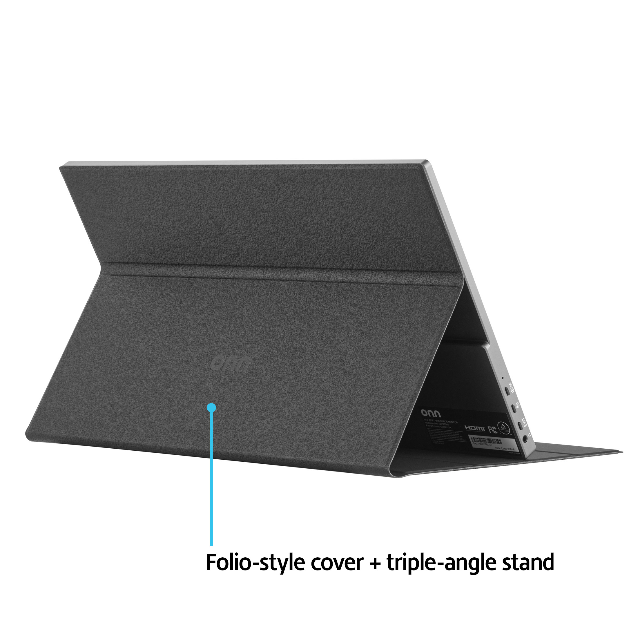 onn 15.6" FHD Portable Office Monitor, Black photo 8