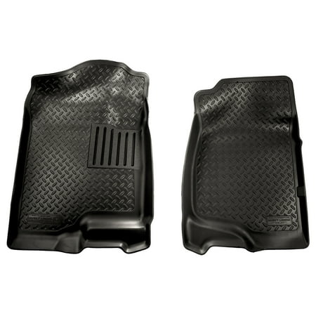 Husky Liners 07-12 GM Tahoe/Suburban/Escalade/Yukon/Silverado/Sierra Classic Style Black Floor Liner Fits select: 2011 ,2013 CHEVROLET SILVERADO K1500 LT