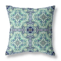 Amrita Sen Suede Light Aqua Zippered Pillow With Insert CAPL539FSDS-ZP-16x16