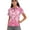 Abstraction Heart Pink, variant on Short Sleeve Golf Shirts for Women 1/4 Zip Quick Dry Fit V Neck Golf Tops Golf Ball Fire Club Blue Print Lightweight Polo Shirts Pullover Workout Athletic Tops, M