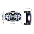 thumbnail image 3 of Semiconductor Cooling Mobile Phone Coolers Radiator Double Fans 3 Gear Adjustable Digital Display for Live Streaming Multicolor, 3 of 4