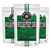 Pop Daddy Flavored Pretzels Sticks, Gourmet Pretzels Snacks, 7.5oz Individual Bags, 3 Pack, Mexican Street Corn