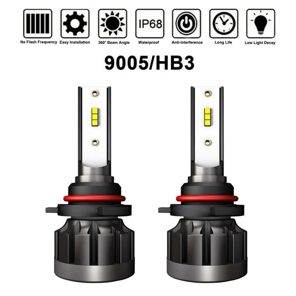 LED Lights Headlight Bulb 6000K High Quality Easy To Install LS-1901-9005 HB3 Durable Auto Parts Car Bulbs