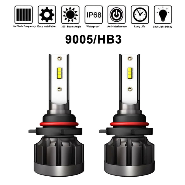 LED Lights Headlight Bulb 6000K High Quality Easy To Install LS-1901-9005 HB3 Durable Auto Parts Car Bulbs