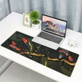 thumbnail image 6 of Japanese Extended Gaming Mouse Pad Big, Koi Fish Art Anime Long Mouse Pad Large, 31.5x11.8in Gold Texture Non-Slip Rubber Base Black Mousepad, Stitched Edges Keyboard Mouse Mat Desk Pad, 6 of 6