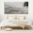 thumbnail image 2 of Original abstract figurative black and white grey art canvas oil painting figure painting modern wall decor,(71*142cm)28*56 Inches,Unstretched,Frameless, 2 of 4