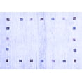 thumbnail image 1 of Ahgly Company Machine Washable Indoor Rectangle Solid Blue Modern Area Rugs, 2' x 5', 1 of 4