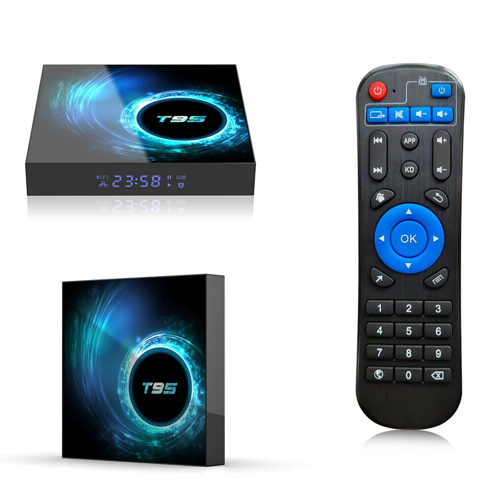 T95 6K 4+32G Keyboard Smart TV BOX Android 10.0 OS 5G WLAN BT5.0 H.265 Allwinner 